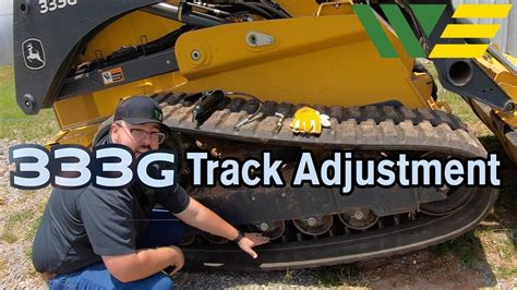 john deere skid steer track adjustment|youtube skid steer track.